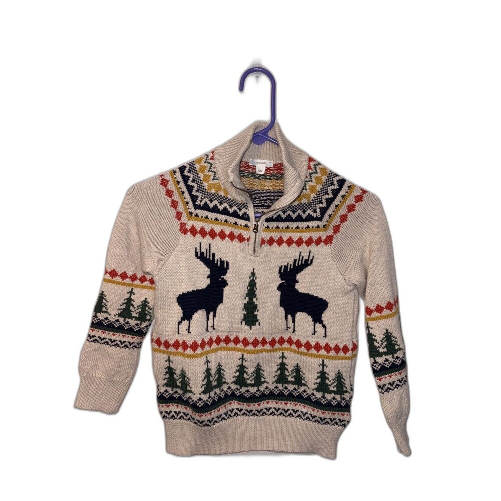 J. Crew Crewcuts quarter zip sweater Boys M (8-9)